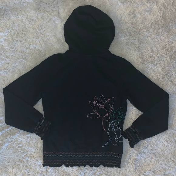 Vintage The North Face Flower Hoodie Womens S/P - Picture 2 of 5